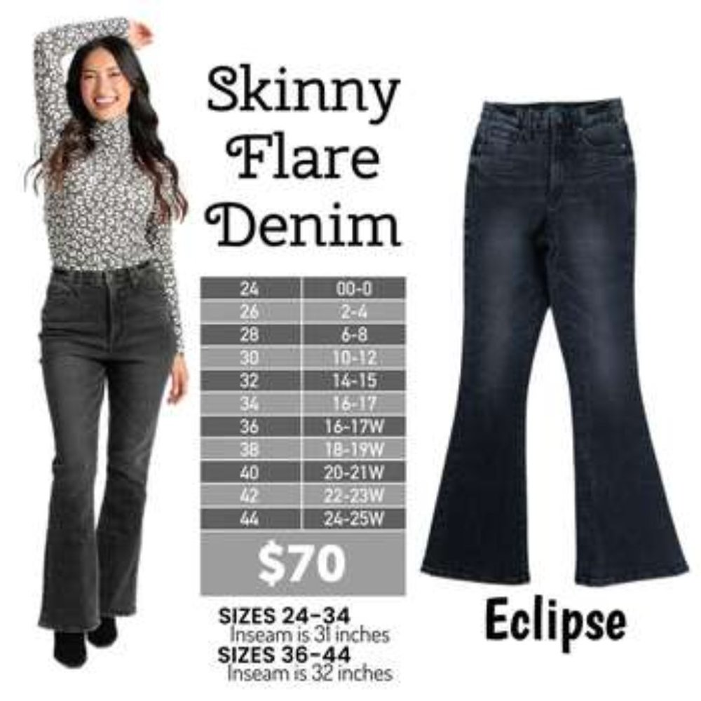 NWT - LuLaRoe Skinny Flair Denim - Picture 4 of 4